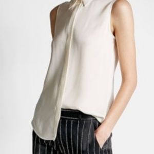 Theory Classic Fitted Sleeveless Blouse